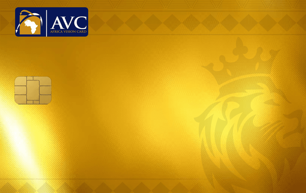 Africa Vision Card, light gold